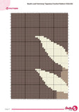 Tapestry Crochet Pattern: Rustic Leaf Wall Hanging (PDF Download 100x150  Stitches)