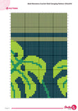 Monstera Crochet Wall Hanging Pattern: Tropical Home Decor (150x200 Stitches PDF)