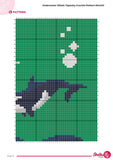 Whale Tapestry Crochet Pattern: Orca & Beluga Wall Hanging (80x120 Stitches PDF)