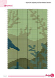 Sea Turtle Tapestry Crochet Pattern: Ocean Wall Hanging (80x120 Stitches PDF)
