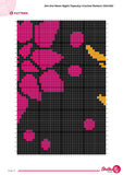 Zen Koi Moon Night Tapestry Crochet Pattern 120x180 Stitches