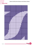 Abstract Leaf Tapestry Crochet Pattern: Wall Hanging PDF (130x200 Stitches)