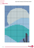 Desert Moon Crochet Pattern: Boho Tapestry Wall Hanging (PDF Download 60x90 Stitches)