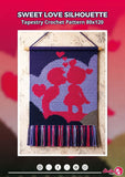 Romantic Couple Tapestry Crochet Pattern: Sweet Love Silhouette Wall Hanging (PDF Pattern 80x120 Stitches)