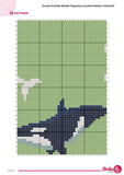 Whale Tapestry Crochet Pattern: Orca & Beluga Wall Hanging (100x150 Stitches PDF)