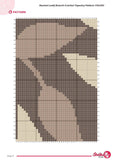 Leafy Branch Crochet Tapestry Pattern: Neutral Botanical Wall Hanging (PDF Download 110x160 Stitches)