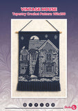 Vintage House Tapestry Crochet Pattern: Charming Home Wall Hanging (Digital PDF Download 160x200 Stitches)