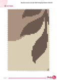 Neutral Leaves Tapestry Crochet Pattern: Earthy Wall Hanging (PDF Pattern 80x120 Stitches)