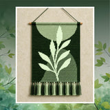 Leaf Tapestry Crochet Pattern: Emerald Forest Wall Hanging (PDF Pattern 130x200 Stitches)