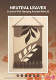 Neutral Leaves Tapestry Crochet Pattern: Earthy Wall Hanging (PDF Pattern 80x120 Stitches)