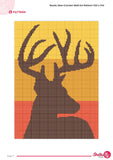 Deer Tapestry Crochet Pattern: Rustic Cabin Wall Art (PDF Download 100x140 Stitches)