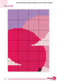 Vibrant Pink Sunset Beach Tapestry Crochet Pattern 100x150 Stitches PDF