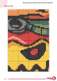 Monster Burger Crochet Pattern: Creepy Halloween Tapestry (160x200 Stitches PDF)