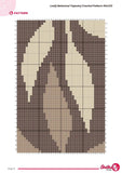 Botanical Tapestry Crochet Pattern: Leafy Wall Hanging (PDF Download 90x120 Stitches)