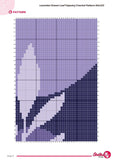 Lavender Leaf Tapestry Crochet Pattern: Botanical Wall Hanging (80x120 Stitches PDF)
