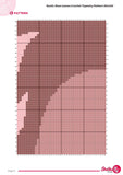 Rustic Rose Leaves Crochet Tapestry Pattern: Vintage Boho Wall Hanging (PDF Pattern 80x120 Stitches)