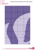 Abstract Leaf Tapestry Crochet Pattern: Wall Hanging PDF (130x200 Stitches)