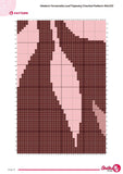 Modern Terracotta Leaf Tapestry Crochet Pattern 90x120 PDF | Minimalist Botanical Wall Hanging Design