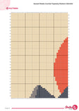 Sunset Peaks Crochet Tapestry Pattern | Mountain Wall Art (120x160 Stitches PDF)