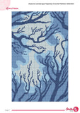 Autumn Landscape Tapestry Crochet Pattern: Wall Hanging (Digital PDF Download 100x160 Stitches)
