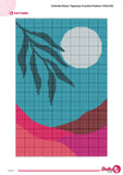 Boho Moon & Mountain Tapestry Crochet Pattern: Colorful Wall Hanging (PDF Pattern)