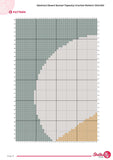 Abstract Desert Tapestry Crochet Pattern: Wall Hanging PDF (120x180 Stitches Digital Download)