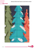 Winter Forest Tapestry Crochet Pattern: Colorful Wall Hanging (120x180 Stitches PDF Pattern)