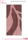 Leaf Tapestry Crochet Pattern: Rustic Brown Botanical Wall Hanging (PDF Pattern 110x160 Stitches)