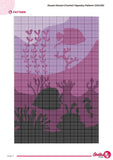 Crochet Tapestry Pattern: Ocean Dream Coral Reef Wall Hanging (120x180 Stitches PDF)