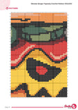 Monster Burger Crochet Pattern: Creepy Halloween Tapestry (160x200 Stitches PDF)