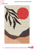 Sunset Tapestry Crochet Pattern: Botanical Wall Hanging (PDF Pattern)