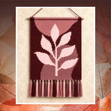 Terracotta Leaf Crochet Wall Hanging Pattern: Boho Tapestry (PDF Pattern 100x150 Stitches Chart)