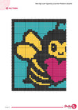 Bee My Love Crochet Pattern: Tapestry Wall Hanging (PDF Download 50x50 Stitches)