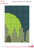Golden Moon Tapestry Crochet Pattern: Modern Skyline Wall Hanging (PDF Pattern)