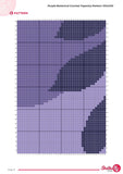 Purple Botanical Crochet Tapestry Pattern 100x150 PDF | Modern Leaf Wall Hanging | Elegant Boho Crochet eBook