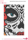 Sugar Skull Tapestry Crochet Pattern | Day of the Dead Woman Wall Hanging (PDF)
