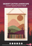 Desert Cactus Crochet Tapestry Pattern: Boho Wall Art (PDF Pattern)