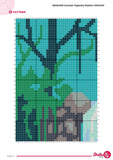 Waterfall Tapestry Crochet Pattern: Jungle Cascade Wall Hanging (100x150 Stitches PDF)