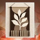 Terracotta Leaf Tapestry Crochet Pattern: Boho Wall Hanging (PDF Pattern 130x200 Stitches)