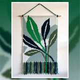 Modern Leaf Tapestry Crochet Pattern 60x80 Stitches PDF