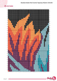 Betta Fish Crochet Tapestry Pattern: Aquarium Wall Hanging (PDF Download 120x180 Stitches)