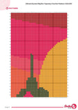 Sunset Skyline Tapestry Crochet Pattern: Colorful Cityscape Wall Hanging (PDF Pattern)