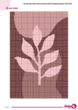 Terracotta Leaf Crochet Wall Hanging Pattern: Boho Tapestry (PDF Pattern 100x150 Stitches Chart)