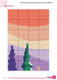 Forest Tapestry Crochet Pattern: Sunset Wall Hanging (100x150 Stitches PDF)