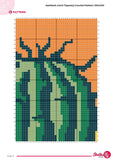 Cacti Tapestry Crochet Pattern: Potted Plant Wall Hanging (PDF Download 100x150 Stitches)