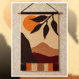 Tapestry Crochet Pattern: Earthy Sunset Mountain Wall Hanging (PDF Pattern 100x150 Stitches)