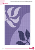 Abstract Leaf Tapestry Crochet Pattern: Wall Hanging PDF (130x200 Stitches)