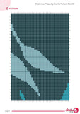 Leaf Tapestry Crochet Pattern: Botanical Wall Hanging (90x120 Stitches PDF)