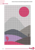 Crochet Wall Hanging Pattern: Desert Sunset Tapestry (PDF Pattern)