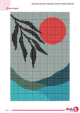 Mountain Sunset Tapestry Crochet Pattern: Boho Wall Hanging (PDF Pattern)